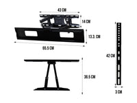 Soporte para Pantalla con Doble Brazo Móvil de 23” a 83”