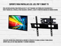 Soporte para Pantalla con Doble Brazo Móvil de 23” a 83”