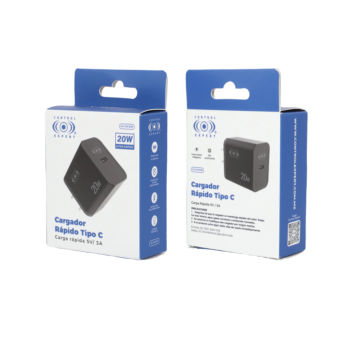 Cargador de Pared Control Expert con 2 Puertos