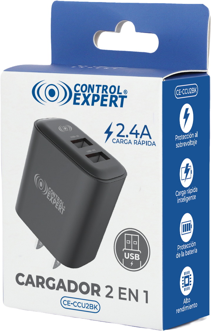 Cargador de Pared Control Expert con 2 Puertos