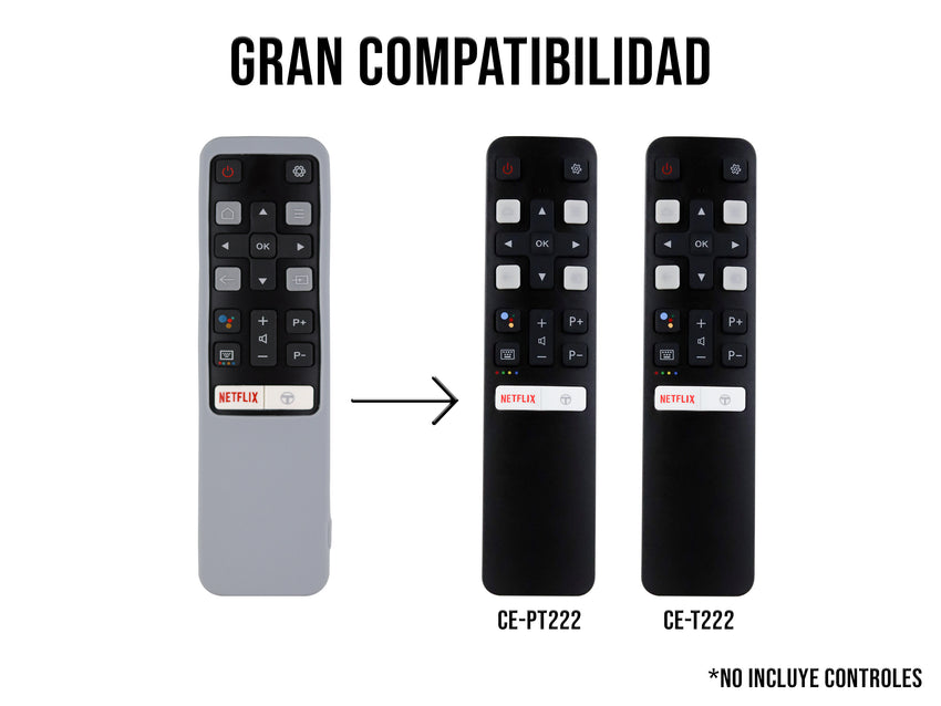 Funda Silicon TCL - Gris