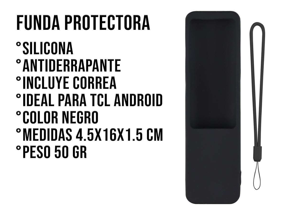 Funda Silicon TCL - Negro