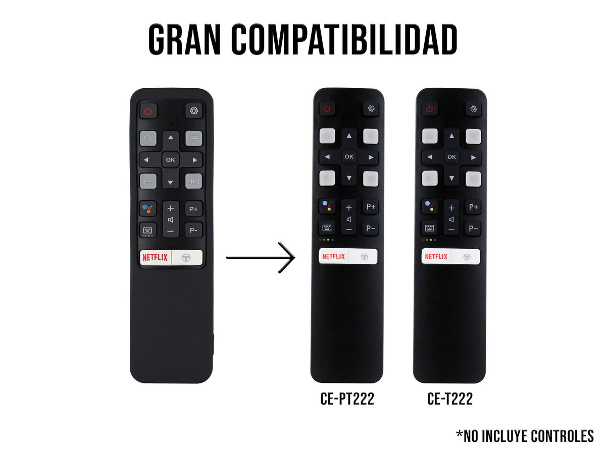 Funda Silicon TCL - Negro