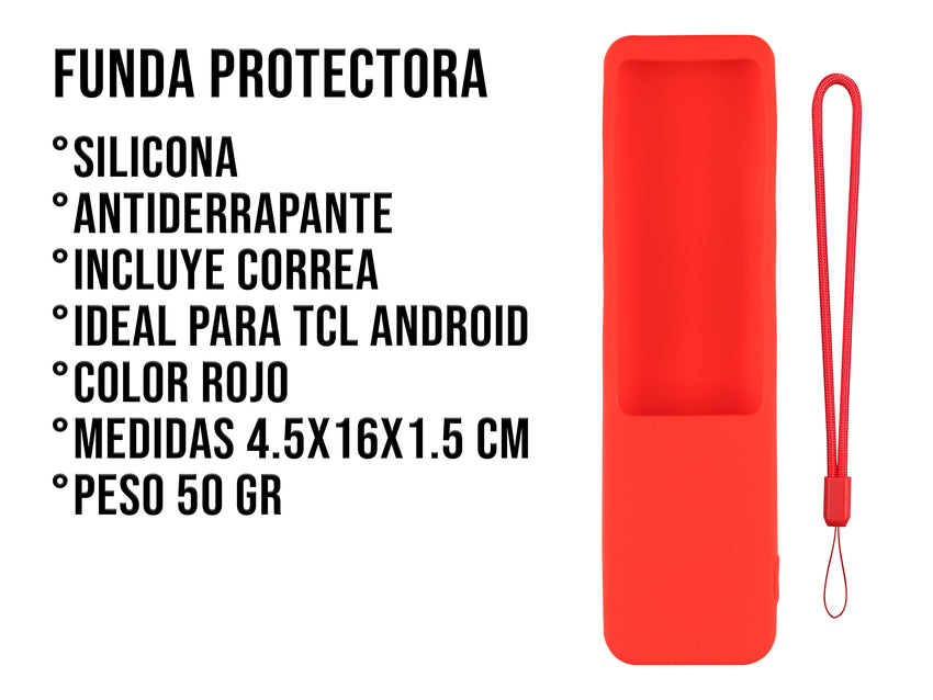 Funda Silicon TCL - Rojo