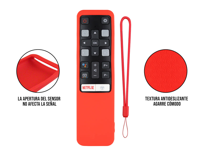 Funda Silicon TCL - Rojo