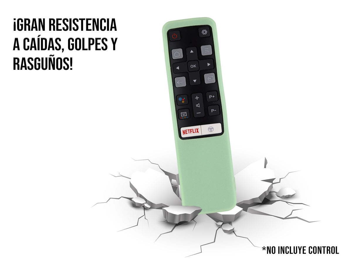 Funda Silicon TCL - Verde Fosforescente