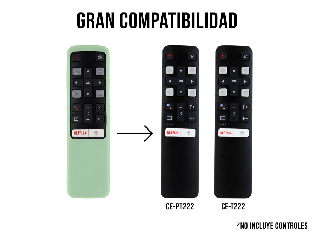 Funda Silicon TCL - Verde Fosforescente