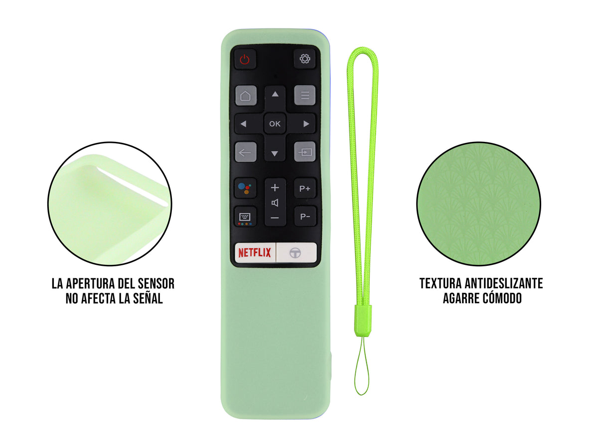 Funda Silicon TCL - Verde Fosforescente