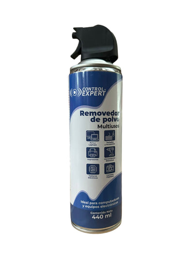 Removedor de Polvo Aire Comprimido Multiusos 440 ml para PC, Teclados, Electrónicos y Herramientas