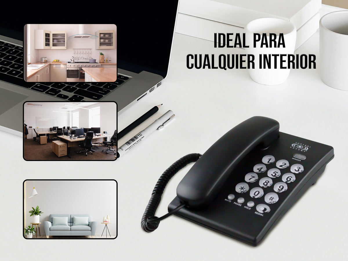 Teléfono Alámbrico Casa Oficina Hotel Fijo Moderno Negocio