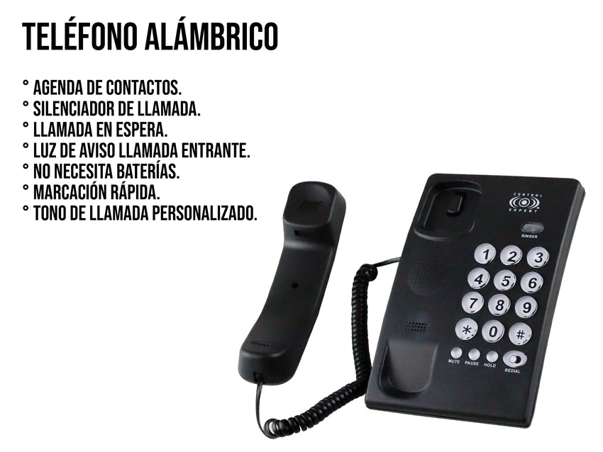 Teléfono Alámbrico Casa Oficina Hotel Fijo Moderno Negocio