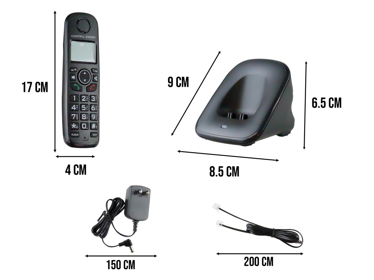 Teléfono Inalámbrico con ID caller y Base cargadora