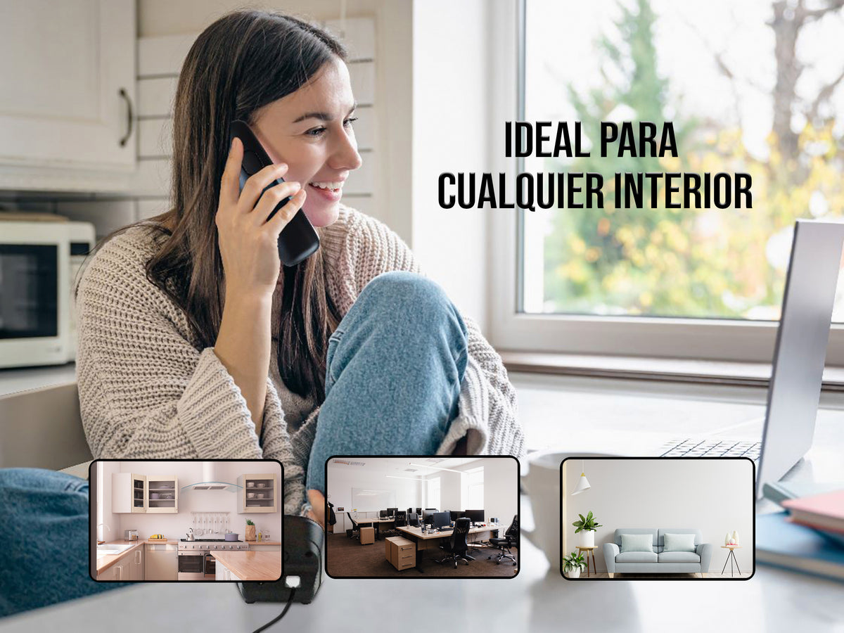Teléfono Inalámbrico con ID caller y Base cargadora
