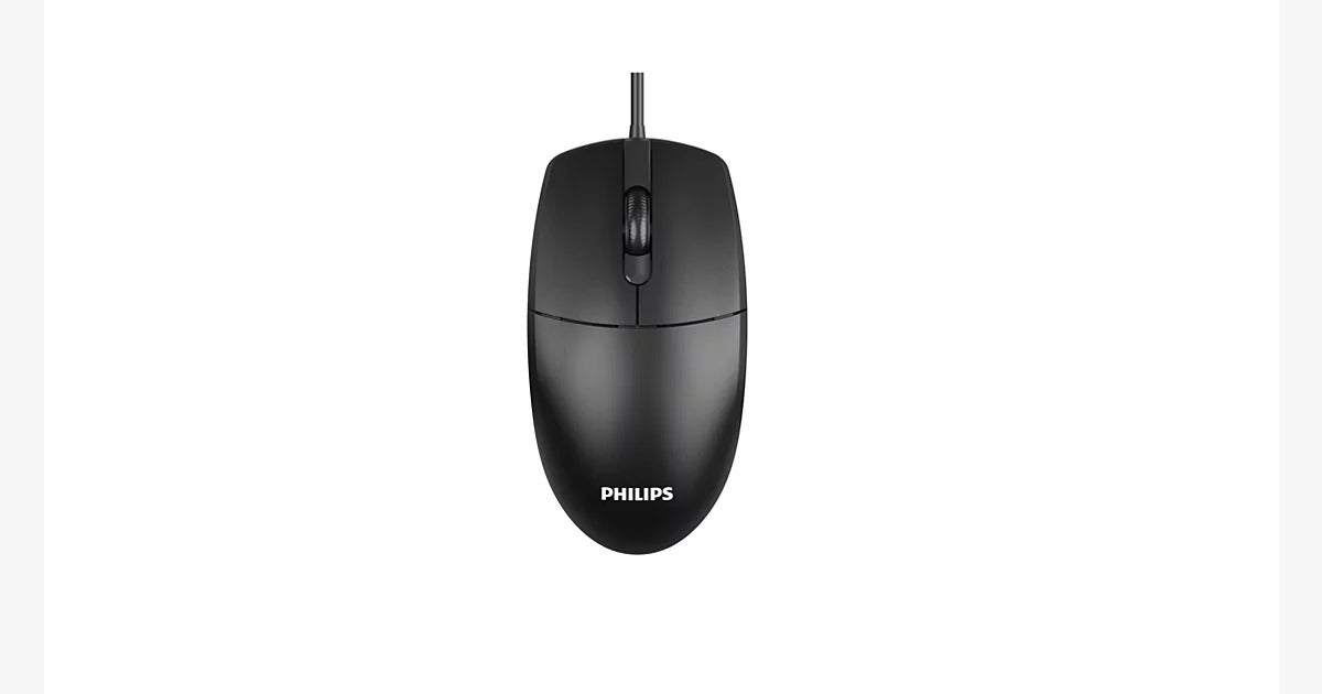 Philips Mouse Alámbrico USB SPK7247B 1200 dpi Sensor Óptico