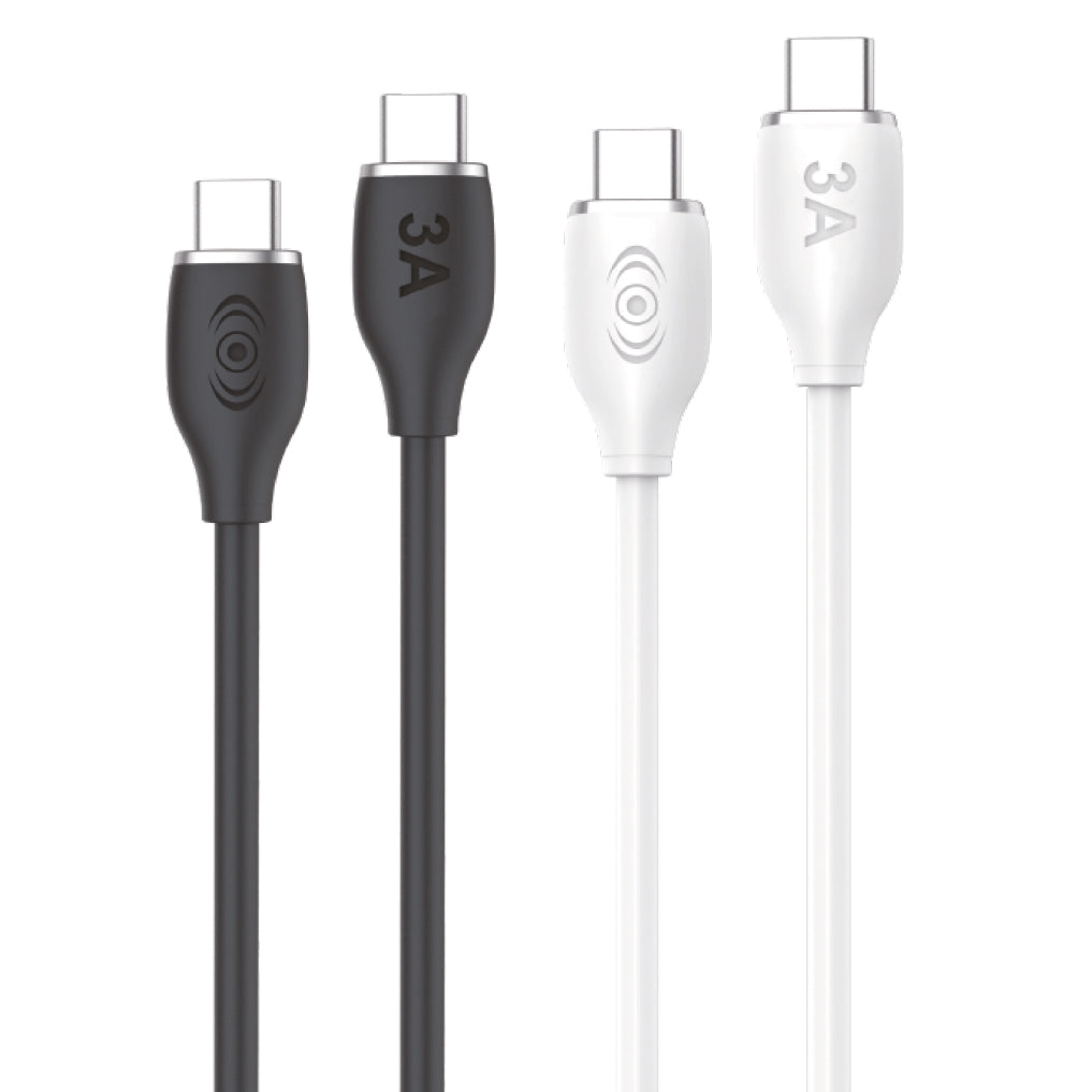 Cable Tipo C a Tipo C 60W Carga Rápida Negro