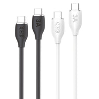 Cable Tipo C a Tipo C 60W Carga Rápida Negro