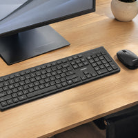 PHILIPS Combo Teclado y Mouse Inalámbricos SPT6318B/85, Conexión 2.4 GHz, Mouse Silencioso 1600 dpi, Teclas Multimedia, Diseño Compacto, Compatible con Windows, Mac y Linux